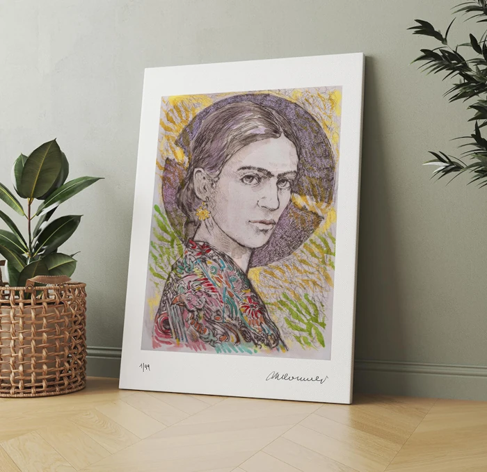 Tela dedicata a Frida Kahlo