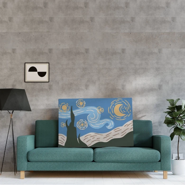 Tela di Van Gogh - La notte stellata in versione pop art