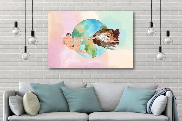 creazione di adamo di michelangelo