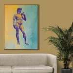 tela david di michelangelo versione futurista