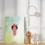 tela con ritratto di frida kahlo