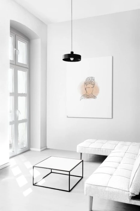 frida kahlo ritratto line art