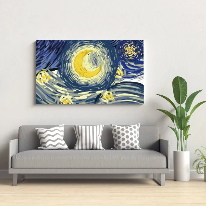 tela notte stellata di van gogh