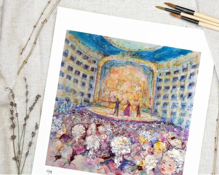 stampa omaggio del teatro san carlo di napoli